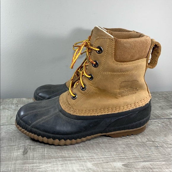 Sorel NM2575 Sorel Men's Cheyanne II Lace Up Duck Men’s Leather Boots Size 8 - Picture 4 of 9